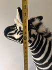 Giant Stuffed Animal Zebra Fao Schwartz Toys R Us Wired Posing Vintage Exc Cond