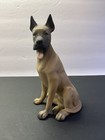 Vintage 1978 Great Dane Figurine By Aldon Japan  Matte Finish  Incredible Detail