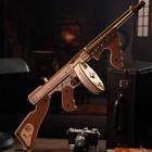 Rokr Thompson Submachine Gun Toy Gift For Boys Wooden Puzzle Lqb01 Firing Model