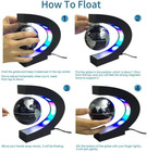 Floating Globe Led Lights C Shape Magnetic Levitation Floating Globe World Map