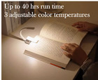 Led Book Light W flexible Clip 3 Modes Usb Rechargeable Lamps For Book Reading
