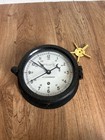 Chelsea 6    Maritime Clock In Bakelite Case W key - Vintage - Works 