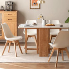Mid Century Modern Dining Chairs shell Lounge Plastic Side Chair With Soft Padde