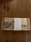 100 Pcs Of Venezuela 100 Bolivares 1 Bundle Banknotes 2007-2017 Circulated