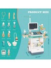 24-piece Kids Doctor Kit - Pretend Medical Station Toy Set For Imaginative Play
