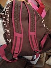 Old Navy Girls Animal Print Backpack Brown pink white Polyester Zip Adjustable