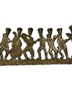 Maccabee Soldiers Menorah Brass Hanukkah Judaica Made In Israel  Vintage  Religi