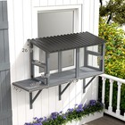 Pawhut Outdoor Cat Catio  Cat Enclosure Window Perch With Jumping Platform