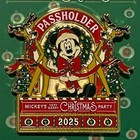 2025 Mickey   s Very Merry Christmas Party Mickey Mouse Passholder Lr Pin - New