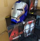 Autoking Iron Man Mk5 1 1 Helmet Wearable Blue Ver  Voice-control Mask Cosplay
