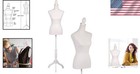 Female Dress Form Adjustable Height Manikin Display Body Tripod Stand