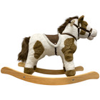 Member s Mark Battery Operated Animated Rocking Horse  Brown white
