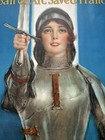 Original Ww1 Poster 1918 Joan Of Arc Saved France World War I Linen 20 x 30  