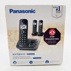 Panasonic Kx-tge633 Cordless 3 Handset Caller Id With Answerin missing 1 Phone 