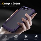 For Apple Iphone 7 Plus Case Hybrid Shockproof Rugged Slim Phone Cover Purple