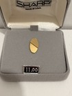 1980s Sharp Tie Tack Lapel Pin Nos Gold Tone Made In Usa Gift Box