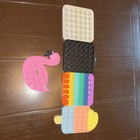 Set Of 5 Assorted Shape Pop-it Tactile Sensory Toys For Ages 4-11 Years