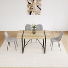 Dining Chairs Set 4 Modern Accent Chairs Linen Fabric Upholstered Seat Spoon Sha