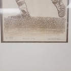 Vintage The Pro Football Player Woodcut 7 70 James Trelease Framed Picture