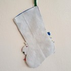 Finished Bucilla Felt Christmas Stocking Handmade Pick A Tree Santa Claus 