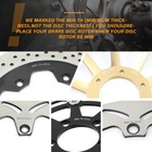 Light Weight Rear Brake Disc Rotor For Suzuki Gsx-r 600 750 1000 Sv 650 Tl 1000