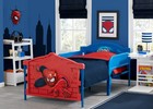 Delta Children Marvel Spider-man 3d Plastic Twin Bed Frame Red Kids Bedroom Furn