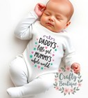 Daddy s Little Girl Romper  New Baby Gift Set  Newborn Baby Shower Vest - 1136