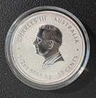 2025 Australia Bu 1 2 Oz  999 Fine Silver Colorized Snake 50 Cents In Capsule