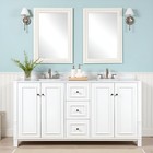 Williamsburg 60 Inch Double Sink Bathroom Vanity - Freestanding Cabinet Witho   