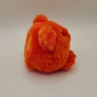 Vintage 1994 Swibco Puffkins Mini Bright Orange Bear Plush 3  Bean Filled Euc
