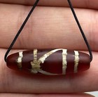 Very Old Rare Ancient Sassanian Etched Carnelian Bead - 4th Century