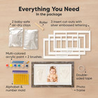 Baby Hand And Footprint Kit - Clay Handprint Keepsake Frame  Newborn Nursery Pic
