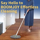 Boomjoy Self Wringing Mop For Floor Cleaning  Long Handled Twist Mop With Sco   