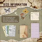 450pcs Vintage Scrapbook Supplies Kit Junk Journal Floral Stickers Planner Diy