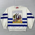 Vintage 80s Life Savers Candy Sweatshirt Men Large Yacht Club Graphic Print