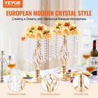 Vevor 20pcs 43cm 16 9    Tall Crystal Wedding Flower Stand Vase For Party Decor