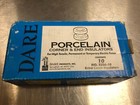 Dare 2356-10 White Porcelain Electric Fence Insulator   New Open Box