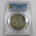 1866 Mo Pcgs Xf45 - Mexico Maximilian Peso Km-388 1 Coin  59595a