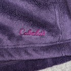 Cabelas Womens Small Jacket Purple Fuzzy Plush Fleece Full Zip Warm Euc
