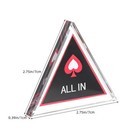 2pcs All In Chip Buttons  Triangle Poker Dealer Button  Double Layer Poker Ch   