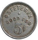Hawaii Maui Paia School Cafeteria G f 5   2tl-81 Lunch Token Medal Hawaiian  Rare
