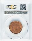 India - British - 1940 George Vi - 1 4 Anna - Pcgs Ms65 Rd - Firery Red Color