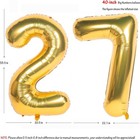 40 Inch Gold Number Balloons Helium Foil For Birthday Party Decoration