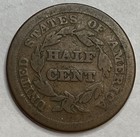 1856 - Braided Hair Half Cent - Nicely Circulated Exact Coin Imaged  hc11
