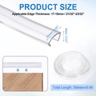 9 8ft U Channel Edge Protector Fits 21 32 -23 32  Edge  7 8  W X 5 16  H 