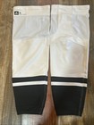 Adidas Pro Stock Nhl Hockey Socks La Kings White Black Made In Canada Size Xl