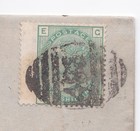 1875 Qv Fine 1 - Green Stamp Plate11 On Wrapper To Vera Cruz West India Mail