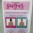 Nurse Foldable Clipboard Medical Reference Cheat Sheet Rn Cna Clipboard Pink