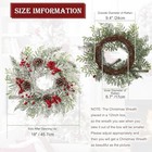 Christmas Wreath  18 Inch Flocked Snow Wreath With Frosted 18  Style 1