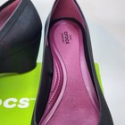 Crocs Lina Wedge Black Pump Shoes 203408-001 Womens Size 11 Rubber Water Rain
